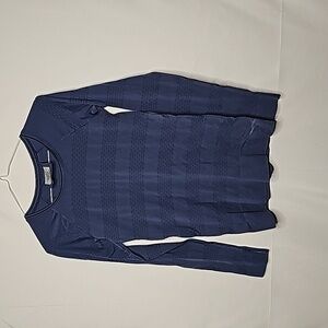 Athleta blue long sleeve form-fitting top shirt size XS